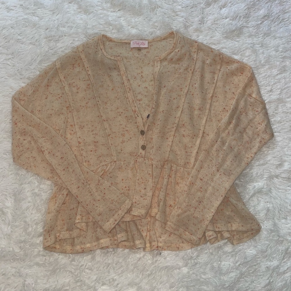 Pink lily top